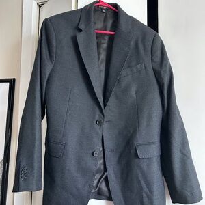 Men's Banana Republic Tailored Suit Jacket Charcoal Size 42 R